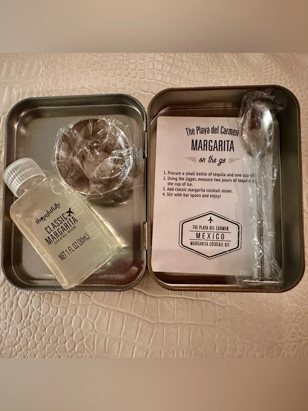 Thoughtfully Portable Margarita Cocktail Kit Tin